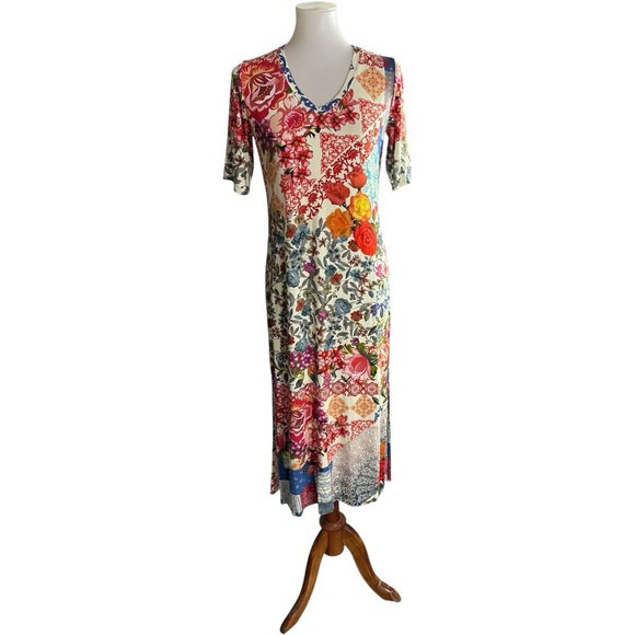 Johnny Was Dresses & Skirts - Johnny Was TANGO MAXI T‑SHIRT DRESS Size XS